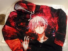 Anime Tokyo Ghoul 3D Full Color Long Sleeve Hoodie/ Pullover Cosplay Size: XS - £18.17 GBP