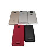 Lot of 5 Smartphones Maxwest Nitro 55C Sky Platinum F5 H55 BLU Bold C1 READ - $1,154.94 MXN