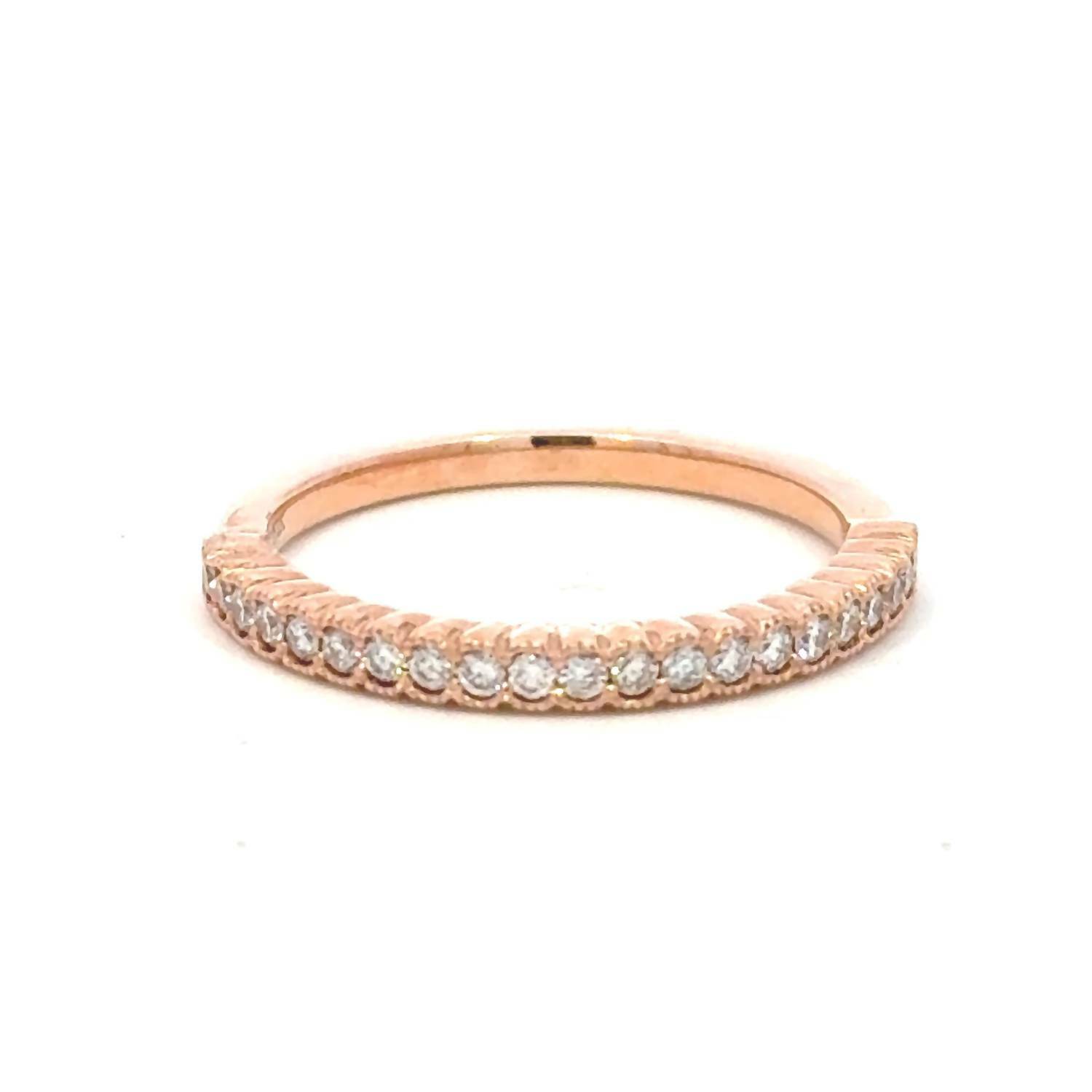 Aamiaa 0.25 Carat Natural Diamond Half Eternity Band Ring Size 6.5 - $676.17