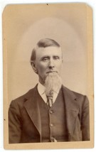 Antique CDV Circa 1870s Rippel Handsome Dashing Man Long Chin Beard Sunbury, PA - £9.58 GBP