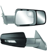 Snap &amp; Zap Custom Towing Mirror Pair For Ram 1500 Pick Up  Black NEW - £69.73 GBP
