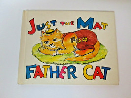 Vintage Just The Mat For Father Cat Naida Dickson ~ T.S. Denison Rare Htf Oop - £63.94 GBP