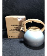 Tea Kettle -2.7 Quart Tea Kettles Stovetop Whistling Teapot Stainless Steel - $738.69 MXN