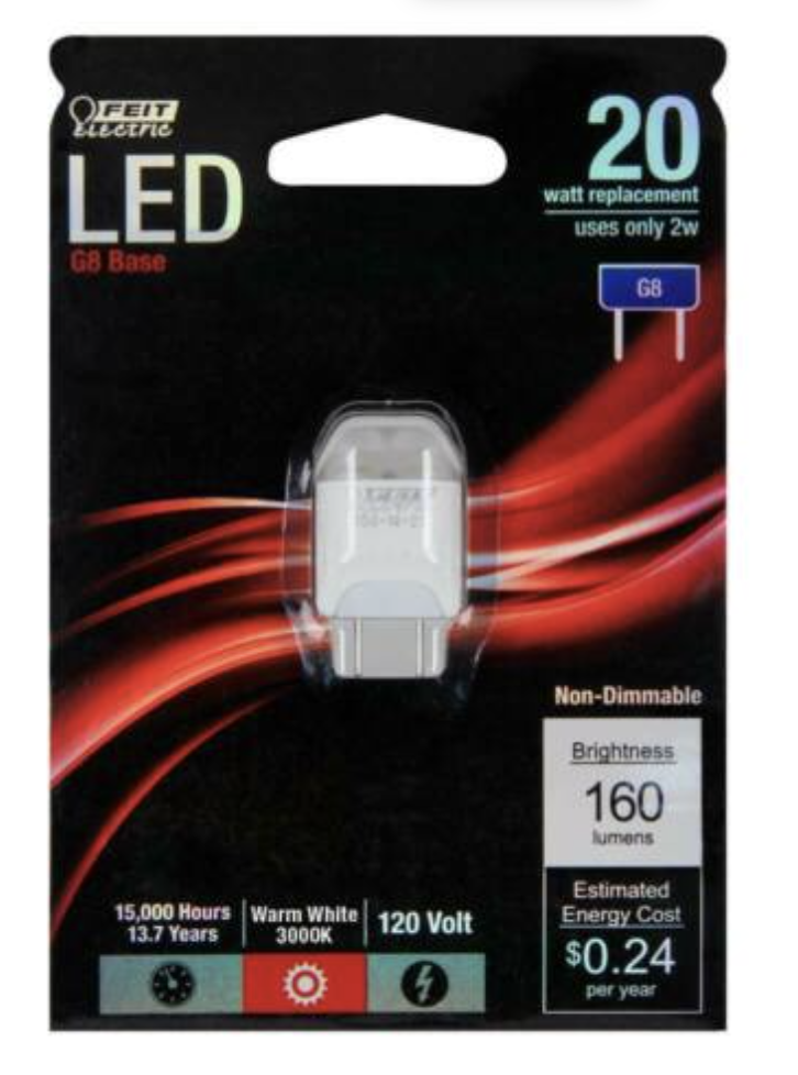 Feit Electric 2W LED Landscape Lighting Wedge Base Bulb, 160 Lumens 120V, 3000K - $10.95