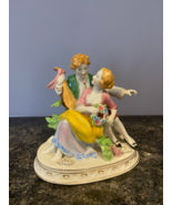 Victorian Couple with a Lute Figurine Made in Japan - $24.75