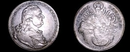 1795 German States Bavaria 1 Thaler World Silver Coin - Karl Theodor - Munchen - $569.99