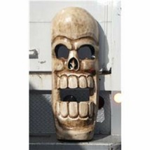 Voodoo Skull Mask Halloween Wall Decor 18&quot; L  Wood - £35.59 GBP