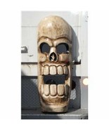 Voodoo Skull Mask Halloween Wall Decor 18&quot; L  Wood - $848.01 MXN