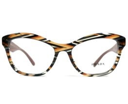 Prada Eyeglasses Frames VPR29R VAN-1O1 Black Brown Gray Tiger Striped 54... - £114.04 GBP