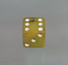 Vintage Single Bakelite 6-Side Die Dice D6 15mm HOLE DRILLED IN ONE SIDE - $4.55