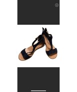 Kenneth Cole Navy blue faux Suede strap Sandals Sz 8 M - $27.83