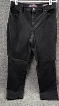 Gloria Vanderbilt Black Denim Amanda Jeans Womens  Missy 12 Short 32x28 - $20.80