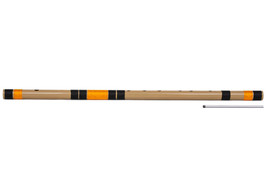 Radhe Flutes PVC Fiber E Natural Bansuri Double Base Octave Right Handed - £25.60 GBP