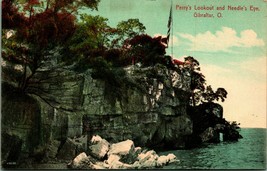 Perry&#39;s Lookout and Needle&#39;s Eye Gibraltar Ohio OH 1911 DB Postcard - $13.81