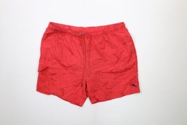 Tommy Bahama Mens 2XL XXL Floral Hawaiian Lined Shorts Swim Trunks Red Nylon - £30.93 GBP