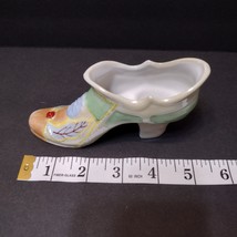 Miniature Lusterware Shoe Planter, Vintage Made in Japan, Ceramic Colorful Pump image 9