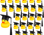 Graduation Rubber Ducks 24 Pcs with Black Graduation Cap Mini Rubber Duc... - $50.34