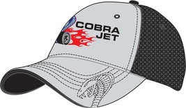 Mustang Cobra Jet by Ford on a Black mesh/Gray new ball cap  - $20.00