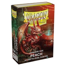 Arcane Tinmen Deck Protector: Dragon Shield: Japanese: Dual Matte: Peach (60) - £10.79 GBP