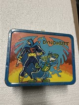 VTG 1976 Dynomutt Hanna Barbera King Steely Metal Lunchbox Blue Collectible - $1,313.03 MXN