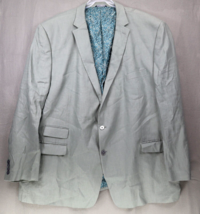 Ralph Lauren Mens 100% Linen Green Gray Blazer Sport Coat Size 56L Big Tall - $94.95