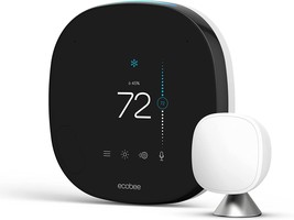 ecobee SmartThermostat with Voice Control , Black - £201.25 GBP
