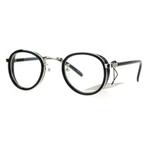 Vintage Transparent Lentille Lunettes Rond Côté Housse Cadre Mode UV 400 - £8.38 GBP+