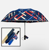 WEATHERMAN Collapsible 40” Umbrella Folds of Honor USA Windproof 4th of July - $74.24