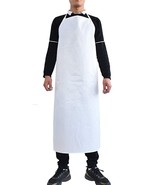 72 White Vinyl Waterproof Apron Heavy Duty Kitchen Restaurant 35x45 - £155.25 GBP