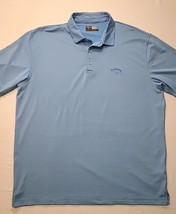 Callaway Golf Polo Shirt Mens Size XL Blue Striped Opti Dri Embroidered ... - £11.74 GBP