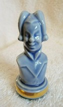 Vintage Limoges Chess Piece Bishop Blue Porcelain One Game Piece - $9.99