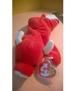 TY Beanie Baby Tabasco the Bull Beanie Baby w/ Tush Tag Spelling Error - £282.12 GBP