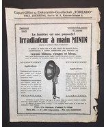 Antique Ad for Paul Joerrens of Berlin MININ Hand Irradiator (Ad is in F... - $18.00