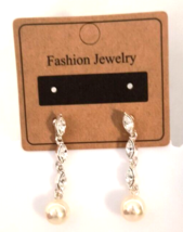 Women&#39;s Jewelry Fashion Earrings Faux Pearl &amp; Crystal Dangle/Drop Wedding - £9.59 GBP