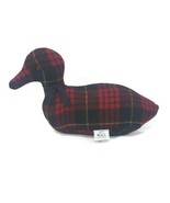 Woolrich Red Buffalo Plaid Hunting Wool Duck Decor Flannel Stuffed Plush - $544.56 MXN