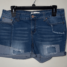 Women&#39;s Distressed Blue Jean Shorts - $11.76