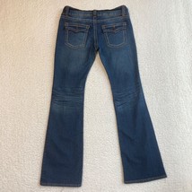 VIP Bootcut Jeans Womens 10 Flap Pocket Low Rise Stretch Denim Pants 34x32 - £6.29 GBP