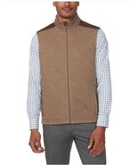 Bonobos Mens Vest Brown Midtown Pockets Chin Guard Shoulder Appliqués - $791.72 MXN
