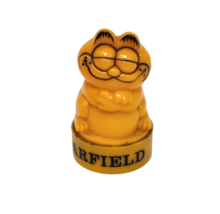 Vintage Garfield The Cat Orange Plastic Ink Stamp Stamper Paw Print Stationary - £18.76 GBP