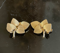 Authenticity Guarantee 
Vintage Tiffany &amp; Co. 14K Gold Leaves Shape Earr... - $1,485.00