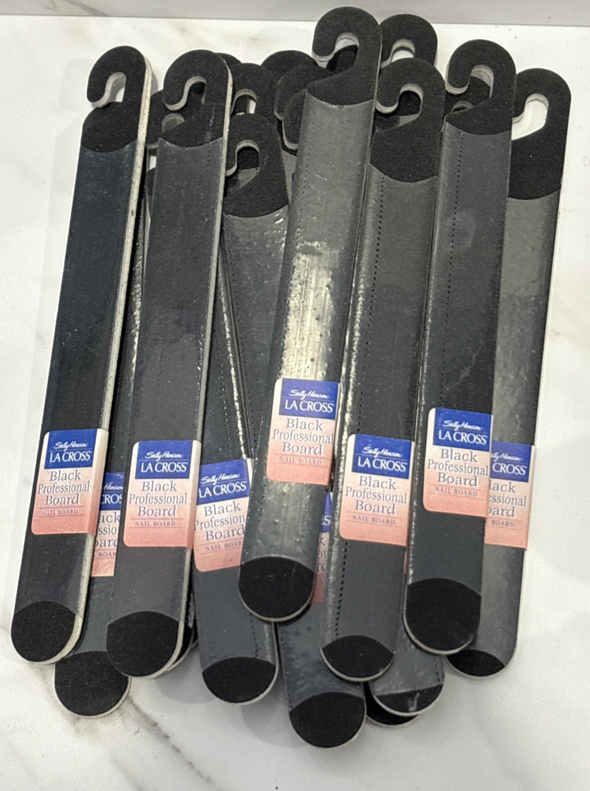 18 Sally Hansen La Cross Black Professional Nail Board File Sealed - $18.56