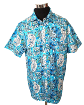 Sahara Club Hawaiian Shirt Men&#39;s Size X-large Paisley Tropical Island Ca... - £14.88 GBP