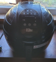 Elite 3.5 Quart Digital Air Fryer Cooking Kitchen Camping Healthy Oil Free Nice - $29.99