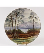 Occupied Japan Landscape Plate Mt Fuji Ucagco Gold Rim Pristine with Sti... - $33.13 CAD