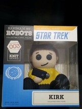 Star Trek Kirk Handmade by Robots Vinyl Figure 003 Knit Series NEW - £15.49 GBP