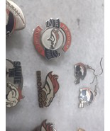 Ten Denver Bronco Pins &amp; Earrings Bundle, Team Logo Accessories, Sports ... - £31.07 GBP