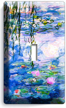 Water Lilies Claude Monet Painting 1 Gang Light Switch Wall Plate Home Art Decor - £9.64 GBP