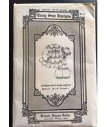 Vintag Doll Dress Pattern Sew Premie New Born Easy Sew Brown House 417 1... - $342.71 MXN