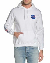 Riot Society NASA Graphic Drawstring Hoodie White - Made In USA, Sz S, New! - £19.37 GBP