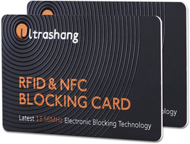 Ultrashang 2Pcs RFID Blocking Card, Fuss-Free Protection for Entire Wall... - $12.74